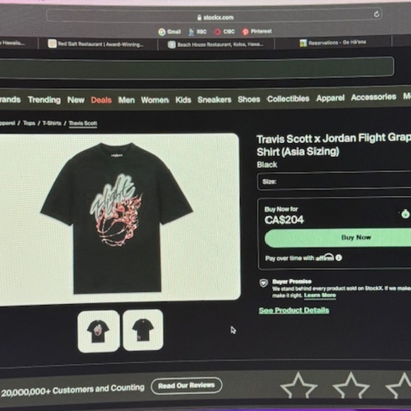 Travis Scott x Jordan Flight Graphic T-shirt - Picture 7 of 8